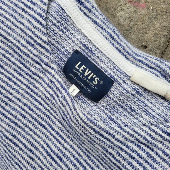 Levi's Made & Crafted Sweater Womens 1 Gray Blue Safari Heavy Knit Long Sleeve - Picture 5 of 11